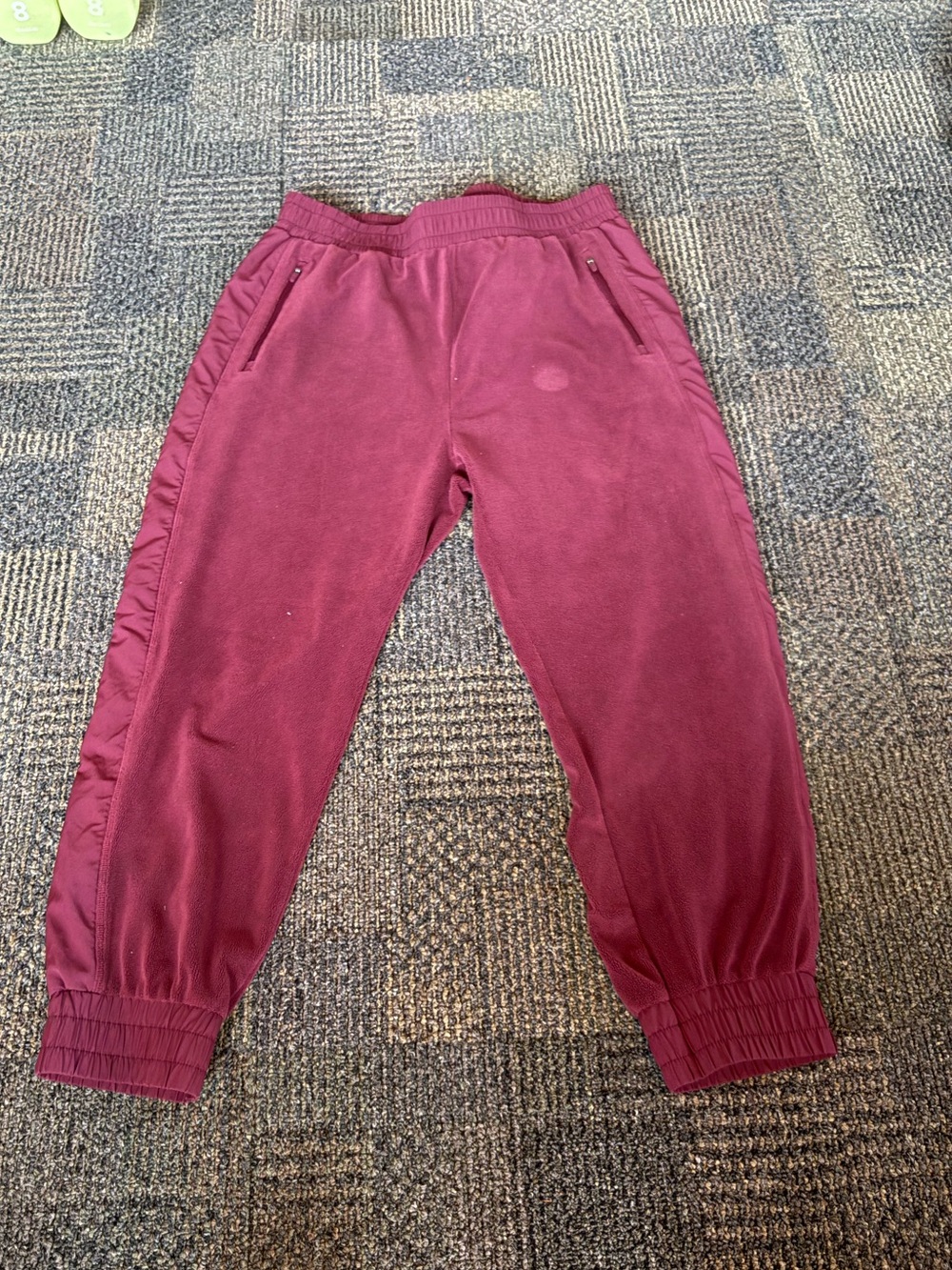 Ziya Active USA women’s Maroon Fleece Jogger Bottoms